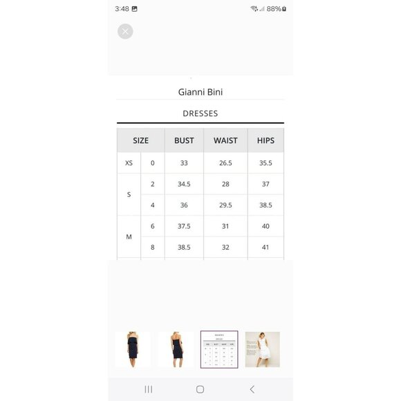 Gianni Bini dress M Medium Midi Navy Blue Sleeveless Sleek Business Skirt - Picture 2 of 12